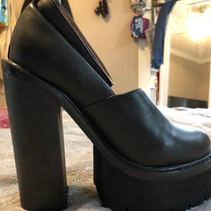 Size 7 Jeffrey Campbell Ankle Strap Platform Pumps